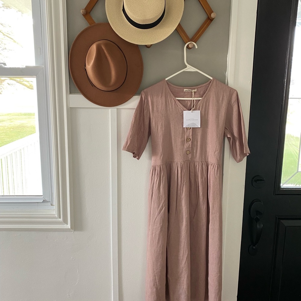 Little CottonWood linen Adler Dress size small NWT